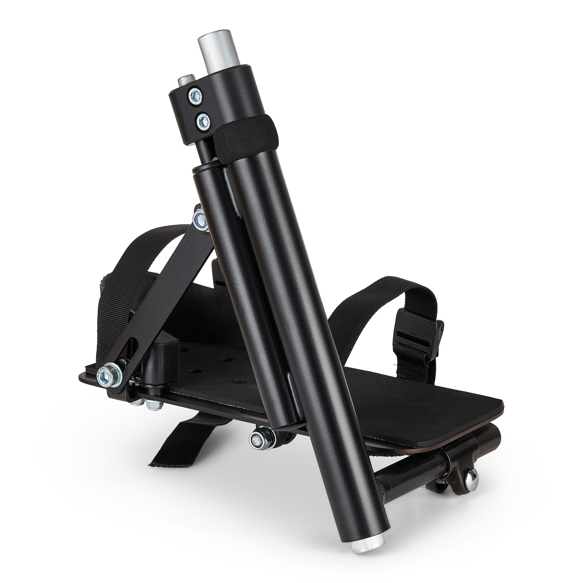 single foot plate side angle view