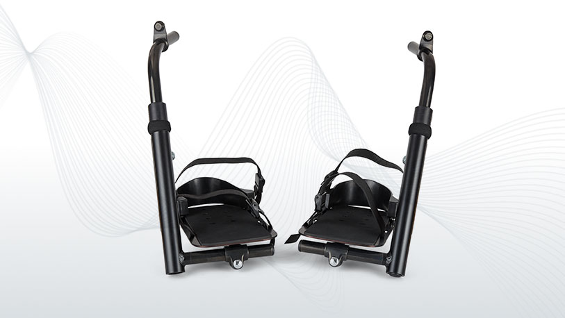 foot plates side by side front view