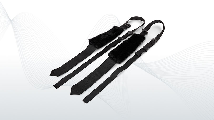 two straps laid side by side