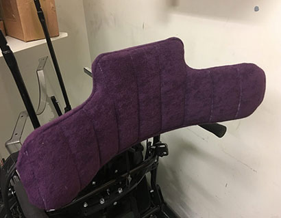 purple head support detail