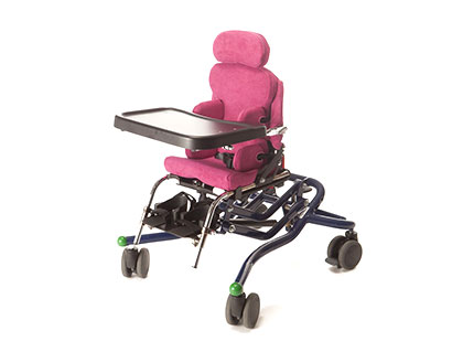 mini caps pink front side angle